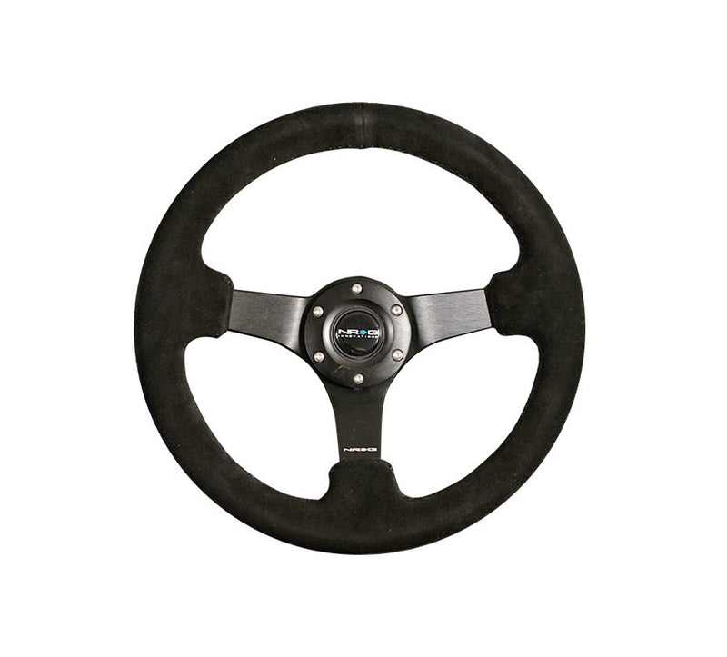 NRG 3-Spoke Black Suede Reinforced Wheel - Black Matte Spoke