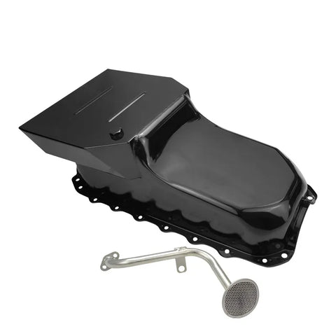 RTS RTS Oil Pan For Holden V8 253-308 5.0L355 Stroker Steel Black 6.5 lt Capacity Commodore VB-VT Includes Matching RTS-3317 Pick Up Kit