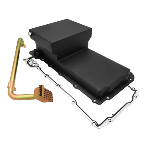 RTS RTS Steel Oil Pan Chev Holden Engine Swap LS 427 Stroker Remote Straight AN-10 Matt Black Rear Sump 6.5 Litre C...