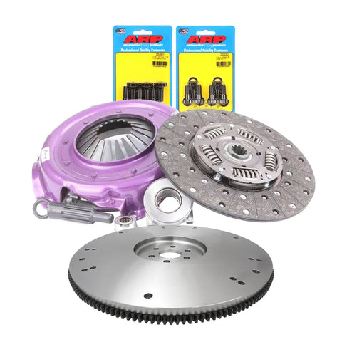 RTS RTS Clutch & Billet Flywheel Assembly Xtreme Clutch Kit For Ford V8 Bronco Bolt Pattern 10-Spline 1 1/16in Diameter Shaft 11in Diameter Disc