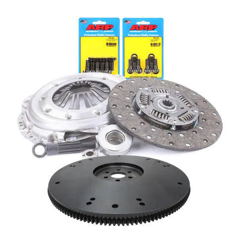 RTS RTS Clutch & Billet Black Flywheel Assembly Heavy Duty Clutch Kit For Ford V8Multi Bolt Pattern 10-Spline 1 1/16in Diameter Shaft 11in Dia