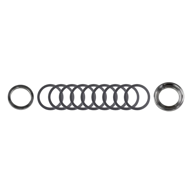 RTS Solid Adjustable Pinion Spacer Kit, For Ford, 9 in. Suits Standard 28 Spline Pinion, Assorted Shim Pack, Kit