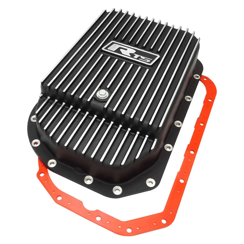 RTS RTS Transmission Pan Deep Aluminium Finned Black Powdercoat GM Chev Holden 4L80E 4L85E Kit