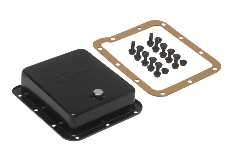 RTS RTS Transmission Pan Deep Black Powdercoat Steel For Ford C4 C10