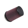 K&N Filters Universal Clamp-On Air Filter - 4" ID x 5.375" Base OD x 4.5" Top OD x 7" H