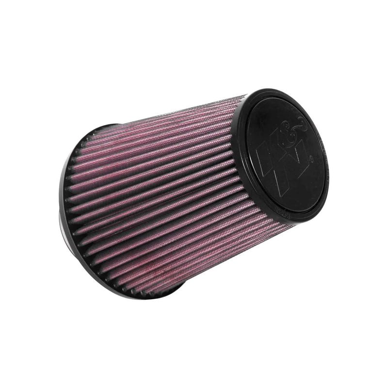K&N Filters Universal Clamp-On Air Filter - 3" ID x 6" Base OD x 4" Top OD x 6.75" H