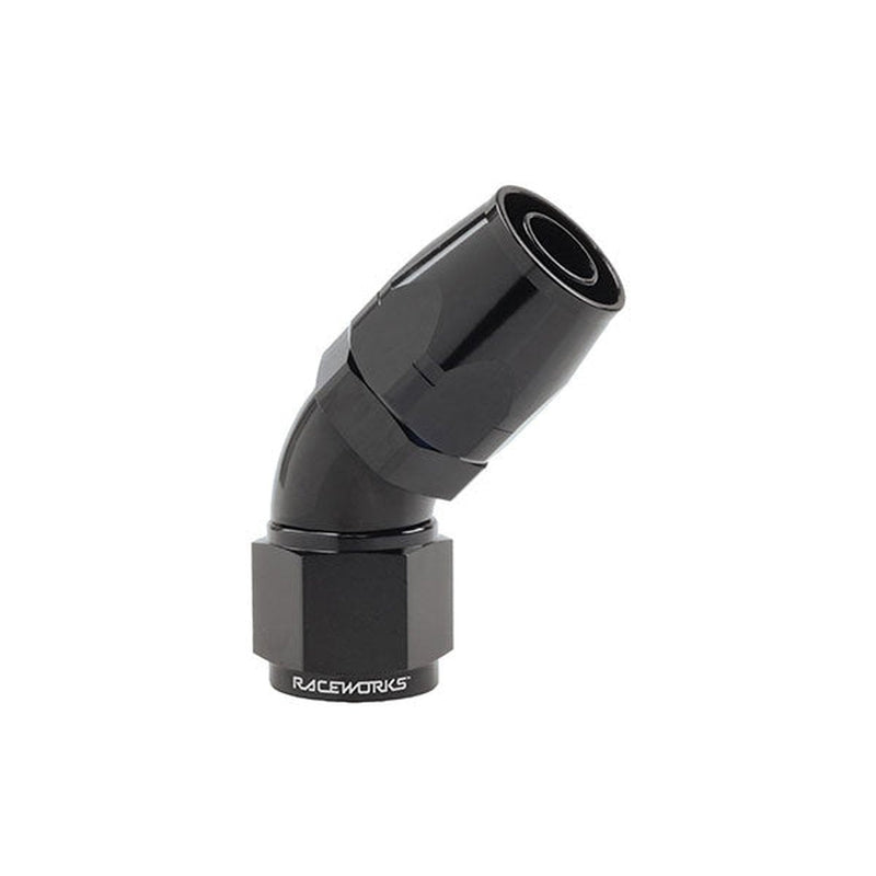 Raceworks Cutter Hose Fitting An-16 45 Deg