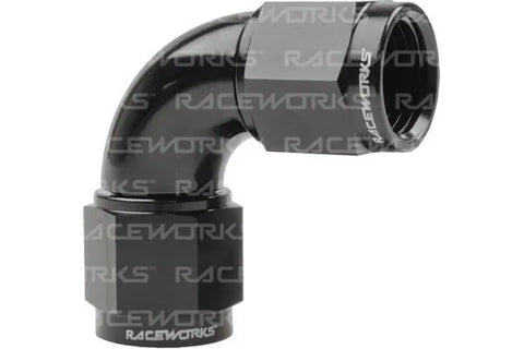 Raceworks Female to Female Flare Swivel AN 90 Degree