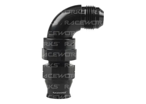 Raceworks Hard Line to Male AN 90 Degree