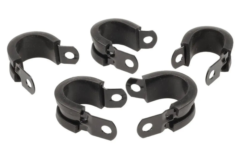 Raceworks 5/16"/7.9mm Cushioned P Clip - 5pk - Black