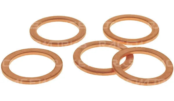 Raceworks Copper Washers ID12mm ODmm Tmm 5pk