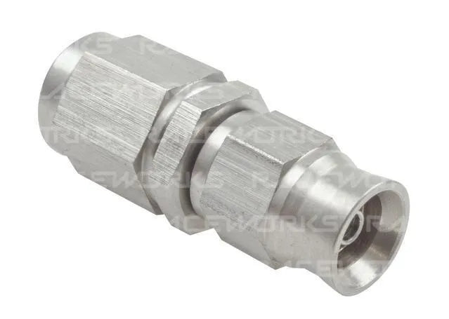 Raceworks Teflon Hose Fitting AN-6 Straight Stainless Steel