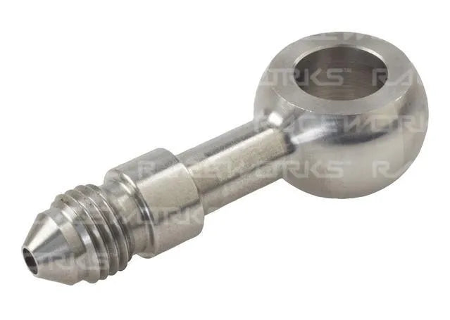 Raceworks 10.2mm Banjo To An-3 Male Flare Stainless Steel Straight