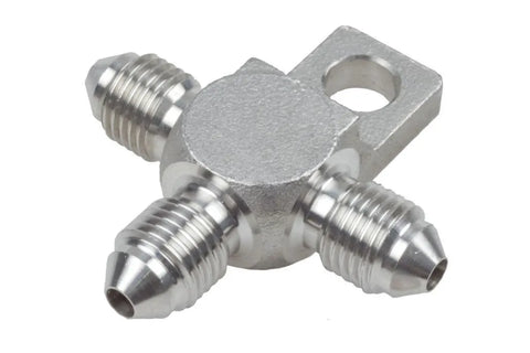 Raceworks AN-3 Male Flare Tee Stainless