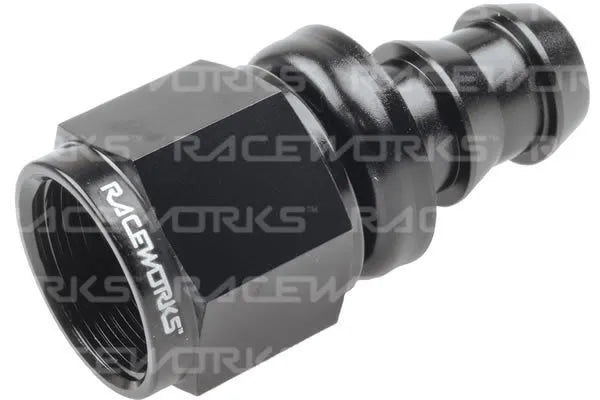 Raceworks Push Lok Hose Fitting AN 120 Degree