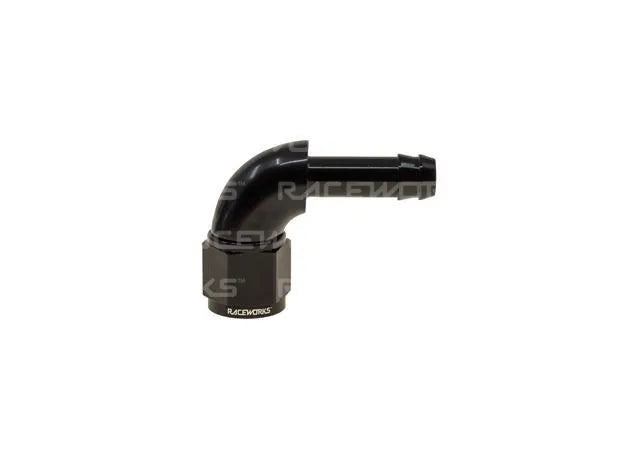 Raceworks AN-10 Female Swivel To 1/2in. 90 Deg Barb