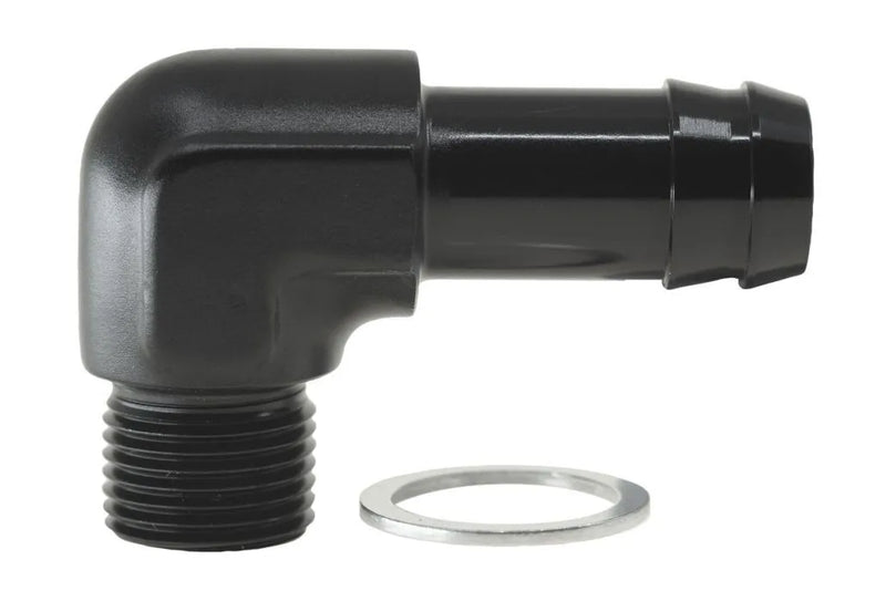 Raceworks M18x1.5 90 Degree Metric Male to Barb