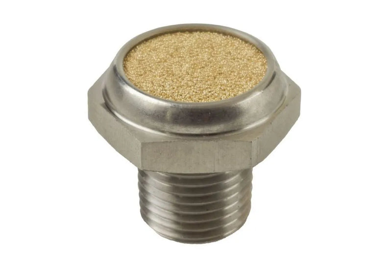 Raceworks 1/8" NPT Stainless Steel Diff Breather With Bronze Element