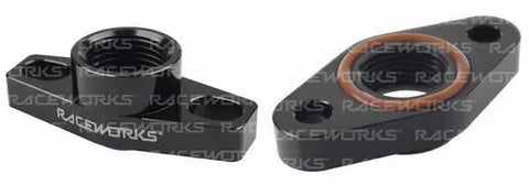 Raceworks Turbo Drain Adapter AN-10 Male 38-44mm Slotted