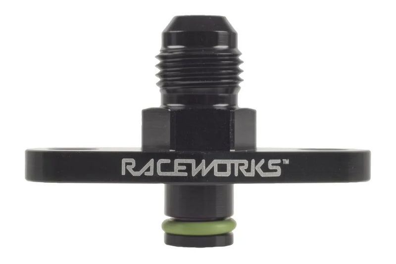 Raceworks Fuel Rail Adapter AN-6 (EVO X/Subaru/Toyota) — fits Mitsubishi Evo