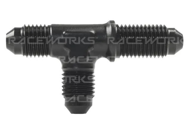 Raceworks An-4 Male Flare Bulkhead Tee On Run