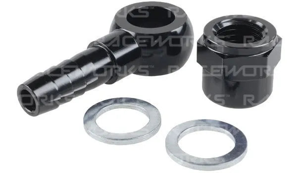 Raceworks Alloy 3/8'' Barb (AN-6) Banjo Set suit 044 Pump