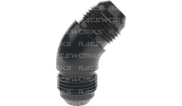 Raceworks Male Flare Union AN 45 Degree
