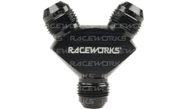 Raceworks Y Block Male Flare AN Thread 3 x AN-6