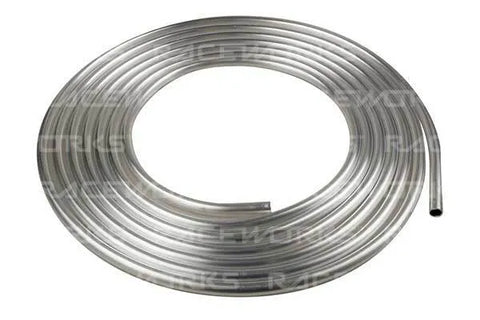 Raceworks 300 Series Hard Line AN-3 - Raw Steel