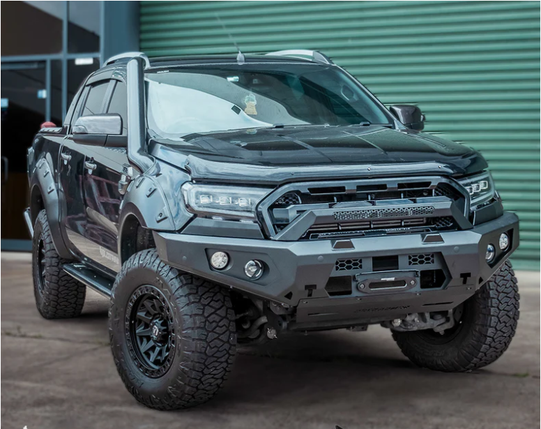Rockarmor Gt Steel Hoopless Bullbar Combo Pack - Ford Ranger Px1, 2 & 3
