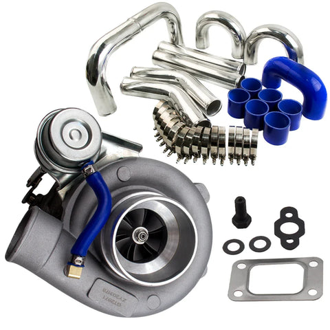 GT2871 Turbo A/R .60 .64 Water Cooled 2.5inch 64mm Intercooler Piping pipe Kits