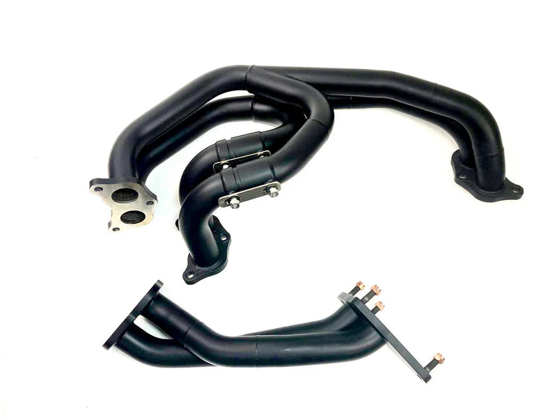 AVO VF38/TD04HLA Twin Scroll Equal Length Ceramic Coated Headers & Up Pipe (Legacy GT & Spec B 04-06) — fits Subaru...