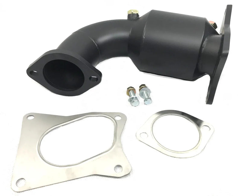 AVO Ceramic Coated J-Pipe with Cat - 2 1/2" Flange (Liberty 10-14) — fits Subaru Liberty