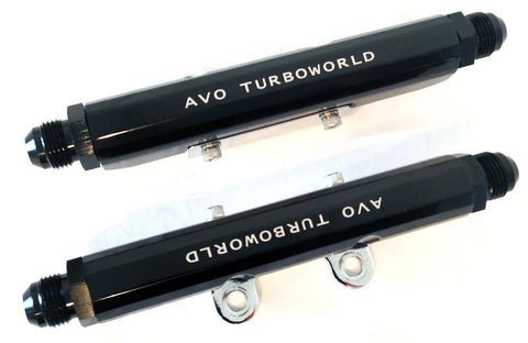AVO Top Feed Fuel Rails - Suits 11 & 14mm O'Ring Injectors (WRX 01-14/STI 01-15)