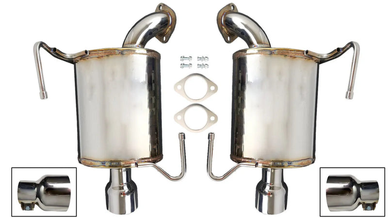 AVO Dual Rear Muffler Kit with 4" Exhaust Tips (Exiga GT 08-13 )