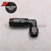 AN6 90 Degree Swivel Elbow Aluminum Low Profile Hose Fittings - Female Thread