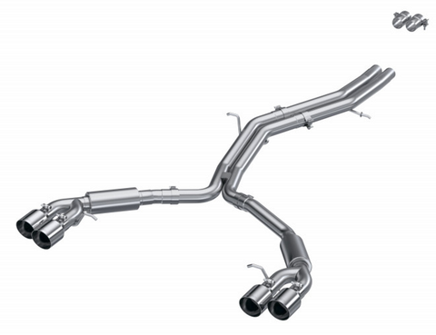 MBRP 2.5" Resonator Back Dual Rear (S5 Coupe/ S4 Sedan 18-24)