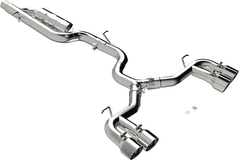 MBRP 3" Cat-Back Quad Split Rear Valve Delete (Golf R 22-24)