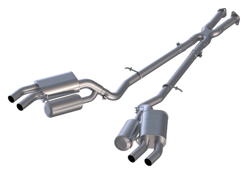 MBRP 2.5in Cat Back Dual Rear Exit w/o Tips 304 stainless (Stinger 18-21) — fits Kia Stinger