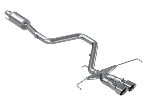 MBRP 3" Cat Back Dual Split Center Rear Exit (Veloster 19-21) - Aluminized Steel — fits Hyundai Veloster