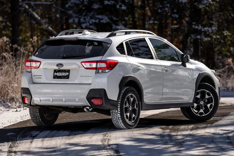 MBRP 2.5" Axle-Back Single Rear Exit Tour Profile (Crosstrek 18-23) - T304 Stainless Steel - T304 Stainless Steel Tip
