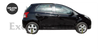 Toyota Yaris Hatchback 4-Piece Outside Window Rubber Seals (2006-2013)