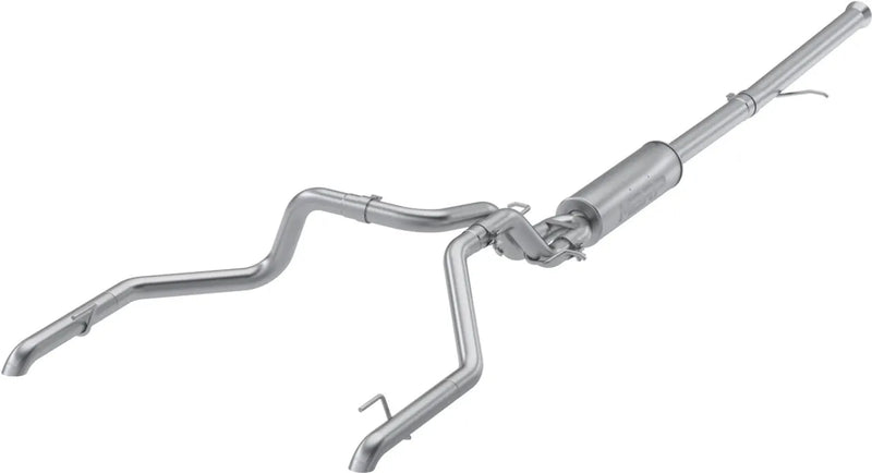 MBRP 3" Cat-Back Turn Down 2.5" Dual Split Rear (Silverado/Sierra 22-24) - T304 Stainless Steel - T304 Stainless Steel Tip