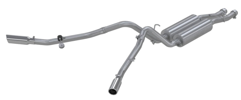 MBRP 2.5" Cat Back, Dual Split Side (Silverado/Sierra 01-06) - T409 Stainless Steel - T304 Stainless Steel Tip