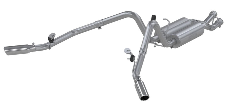 MBRP 2.5" Cat Back, Dual Split Side (Silverado/Sierra 01-06) - T409 Stainless Steel - T304 Stainless Steel Tip