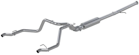 MBRP 2.5" Cat Back, Dual Rear (Silverado/Sierra 09-23) - Aluminized Steel - T304 Stainless Steel Tip — fits Chevrol...