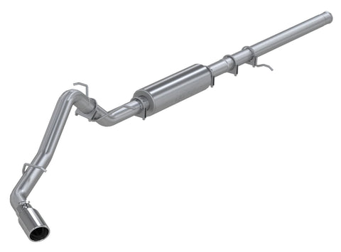 MBRP 3" Cat Back, Single Side Exit (Silverado/Sierra 14-19) - Aluminized Steel - T304 Stainless Steel Tip
