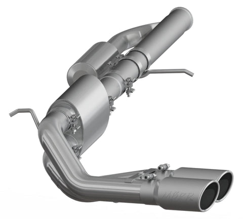 MBRP 3" Cat Back, Pre-Axle Dual Outle (Silverado/Sierra 09-19) - Aluminized Steel - T304 Stainless Steel Tip