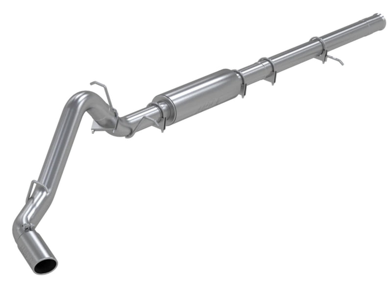 MBRP 3.5" Cat Back, Single Side Exit (Silverado/Sierra 14-18) - Aluminized Steel - T304 Stainless Steel Tip