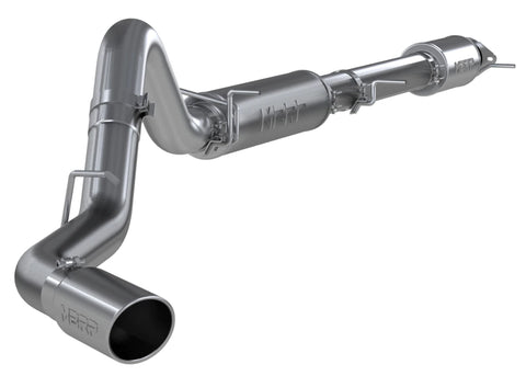 MBRP 4" Cat Back Exhaus (Silverado/Sierra 20-24) - Aluminized Steel - T304 Stainless Steel Tip